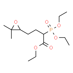 ChemSpider 2D Image | Ethyl 2-(diethoxyphosphoryl)-4-(3,3-dimethyl-2-oxiranyl)butanoate | C14H27O6P