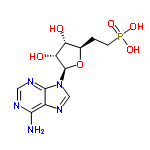 InChI=1/C11H16N5O6P/c12-9-6-10(14-3-13-9)16(4-15-6)11-8(18)7(17)5(22-11)1-2-23(19,20)21/h3-5,7-8,11,17-18H,1-2H2,(H2,12,13,14)(H2,19,20,21)/t5-,7-,8-,11-/m1/s1