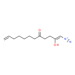 ChemSpider 2D Image | (1Z)-2-Hydroxy-5-oxo-1,11-dodecadiene-1-diazonium | C12H19N2O2