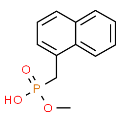 ChemSpider 2D Image | methoxy-(1-naphthylmethyl)phosphinic acid | C12H11O3P