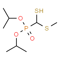 ChemSpider 2D Image | Diisopropyl [(methylsulfanyl)(sulfanyl)methyl]phosphonate | C8H19O3PS2