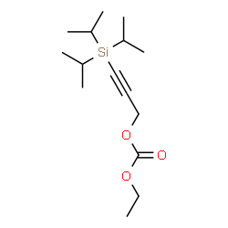 ChemSpider 2D Image | Ethyl 3-(triisopropylsilyl)-2-propyn-1-yl carbonate | C15H28O3Si