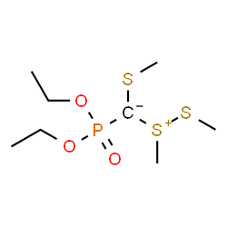ChemSpider 2D Image | (Diethoxyphosphoryl)(dimethyldisulfaniumyl)(methylsulfanyl)methanide | C8H19O3PS3