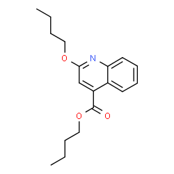 ChemSpider 2D Image | Butyl 2-butoxy-4-quinolinecarboxylate | C18H23NO3