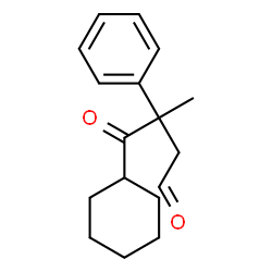 ChemSpider 2D Image | 4-Cyclohexyl-3-methyl-4-oxo-3-phenylbutanal | C17H22O2