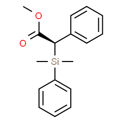 ChemSpider 2D Image | Methyl (2R)-[dimethyl(phenyl)silyl](phenyl)acetate | C17H20O2Si