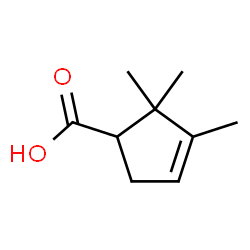 ChemSpider 2D Image | 2,2,3-Trimethyl-3-cyclopentene-1-carboxylic acid | C9H14O2
