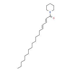 ChemSpider 2D Image | (2E,4E)-1-(1-Piperidinyl)-2,4-octadecadien-1-one | C23H41NO