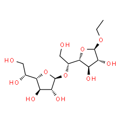 ChemSpider 2D Image | Ethyl 5-O-beta-D-galactofuranosyl-beta-D-galactofuranoside | C14H26O11