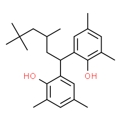 ChemSpider 2D Image | 2,2'-(3,5,5-Trimethylhexylidene)bis(4,6-dimethylphenol) | C25H36O2