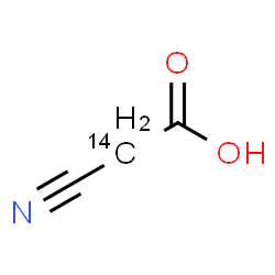 ChemSpider 2D Image | Cyano(2-~14~C)acetic acid | C214CH3NO2