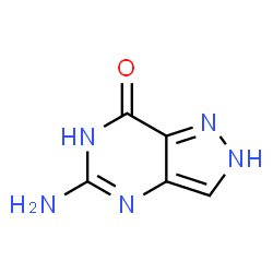 ChemSpider 2D Image | 5-Amino-1H-pyrazolo[4,3-d]pyrimidin-7(4H)-one | C5H5N5O
