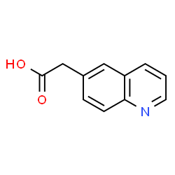 ChemSpider 2D Image | 6-Quinolinylacetic acid | C11H9NO2