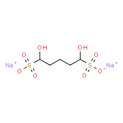 ChemSpider 2D Image | Disodium 1,5-dihydroxy-1,5-pentanedisulfonate | C5H10Na2O8S2
