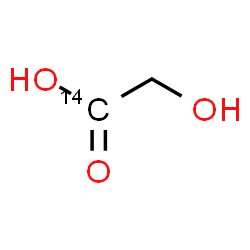 ChemSpider 2D Image | Hydroxy(1-~14~C)acetic acid | C14CH4O3