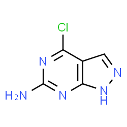 ChemSpider 2D Image | 4-Chloro-1H-pyrazolo[3,4-d]pyrimidin-6-amine | C5H4ClN5