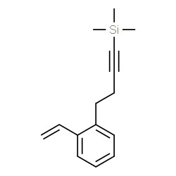 ChemSpider 2D Image | Trimethyl[4-(2-vinylphenyl)-1-butyn-1-yl]silane | C15H20Si
