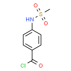 ChemSpider 2D Image | 4-[(Methylsulfonyl)amino]benzoyl chloride | C8H8ClNO3S