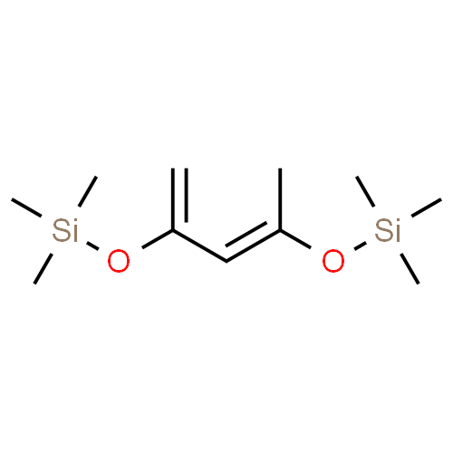 ChemSpider 2D Image | (4E)-2,2,4,8,8-Pentamethyl-6-methylene-3,7-dioxa-2,8-disilanon-4-ene | C11H24O2Si2