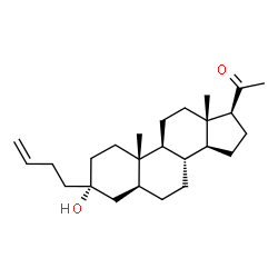 ChemSpider 2D Image | (3alpha,5alpha)-3-(3-Buten-1-yl)-3-hydroxypregnan-20-one | C25H40O2