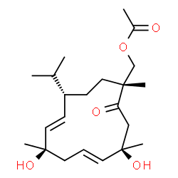 ChemSpider 2D Image | sartol acetate B | C22H36O5