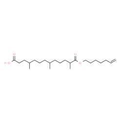 ChemSpider 2D Image | 13-(6-Hepten-1-yloxy)-4,8,12-trimethyl-13-oxotridecanoic acid | C23H42O4