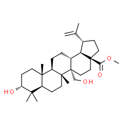 ChemSpider 2D Image | Methyl (3alpha)-3,27-dihydroxylup-20(29)-en-28-oate | C31H50O4