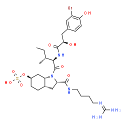 ChemSpider 2D Image | Aeruginosin 98C | C29H45BrN6O9S