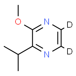 ChemSpider 2D Image | 2-Isopropyl-3-methoxy(~2~H_2_)pyrazine | C8H10D2N2O