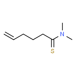 ChemSpider 2D Image | N,N-Dimethyl-5-hexenethioamide | C8H15NS