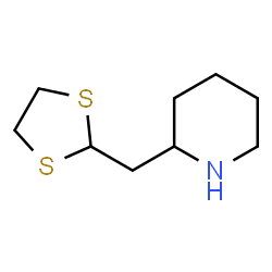 ChemSpider 2D Image | 2-(1,3-Dithiolan-2-ylmethyl)piperidine | C9H17NS2