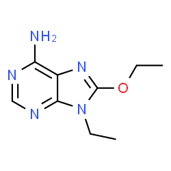 ChemSpider 2D Image | 8-ethoxy- 9-ethyladenine | C9H13N5O