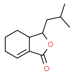 ChemSpider 2D Image | 3-Isobutyl-3a,4,5,6-tetrahydro-2-benzofuran-1(3H)-one | C12H18O2