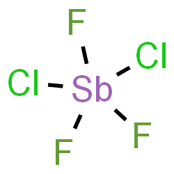 ChemSpider 2D Image | Dichloro(trifluoro)stiborane | Cl2F3Sb