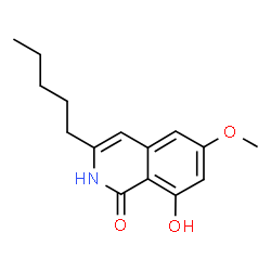 ChemSpider 2D Image | 8-Hydroxy-6-methoxy-3-pentyl-1(2H)-isoquinolinone | C15H19NO3
