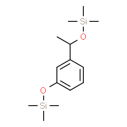 ChemSpider 2D Image | Trimethyl(3-{1-[(trimethylsilyl)oxy]ethyl}phenoxy)silane | C14H26O2Si2