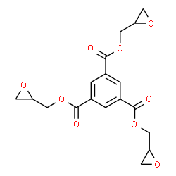 ChemSpider 2D Image | Tris(2-oxiranylmethyl) 1,3,5-benzenetricarboxylate | C18H18O9