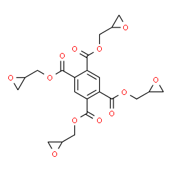 ChemSpider 2D Image | Tetrakis(2-oxiranylmethyl) 1,2,4,5-benzenetetracarboxylate | C22H22O12