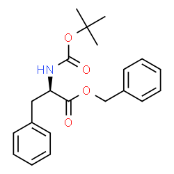 ChemSpider 2D Image | Benzyl N-{[(2-methyl-2-propanyl)oxy]carbonyl}-D-phenylalaninate | C21H25NO4