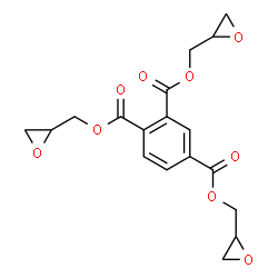ChemSpider 2D Image | Tris(2-oxiranylmethyl) 1,2,4-benzenetricarboxylate | C18H18O9