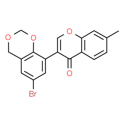 ChemSpider 2D Image | 3-(6-Bromo-4H-1,3-benzodioxin-8-yl)-7-methyl-4H-chromen-4-one | C18H13BrO4