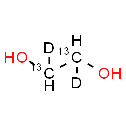 ChemSpider 2D Image | 1,2-(~13~C_2_,1,2-~2~H_2_)Ethanediol | 13C2H4D2O2