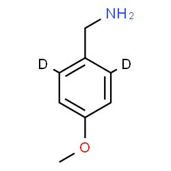 ChemSpider 2D Image | 1-[4-Methoxy(2,6-~2~H_2_)phenyl]methanamine | C8H9D2NO