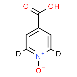 ChemSpider 2D Image | 4-(2,6-~2~H_2_)Pyridinecarboxylic acid 1-oxide | C6H3D2NO3
