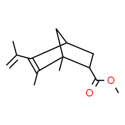 ChemSpider 2D Image | 1,6-Dimethyl-2-carbomethoxy-5-isopropenyl-5-norbornene | C14H20O2