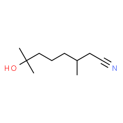 ChemSpider 2D Image | 7-Hydroxy-3,7-dimethyloctanenitrile | C10H19NO