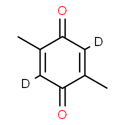 ChemSpider 2D Image | 2,5-Dimethyl(~2~H_2_)-2,5-cyclohexadiene-1,4-dione | C8H6D2O2