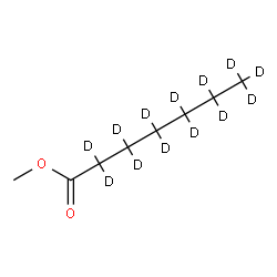 ChemSpider 2D Image | Methyl (~2~H_13_)heptanoate | C8H3D13O2