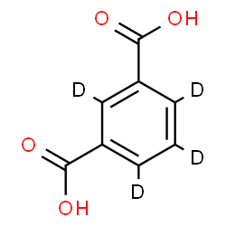 ChemSpider 2D Image | 1,3-(~2~H_4_)Benzenedicarboxylic acid | C8H2D4O4