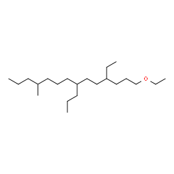 ChemSpider 2D Image | 1-Ethoxy-4-ethyl-11-methyl-7-propyltetradecane | C22H46O
